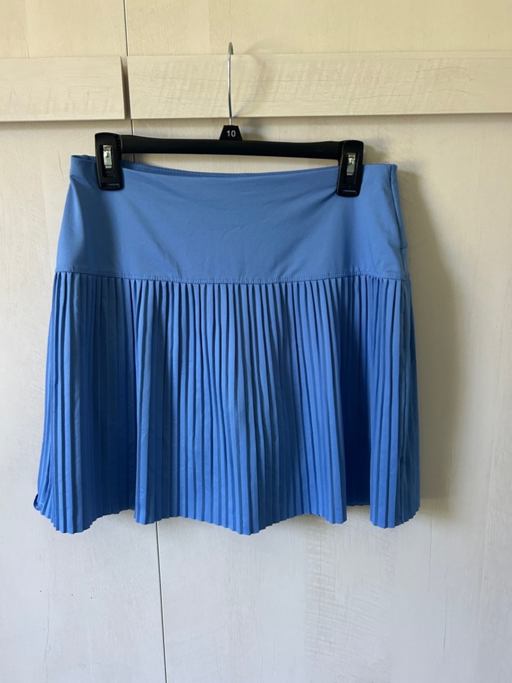 Lucky in Love Blue Pleated Mini Skirt